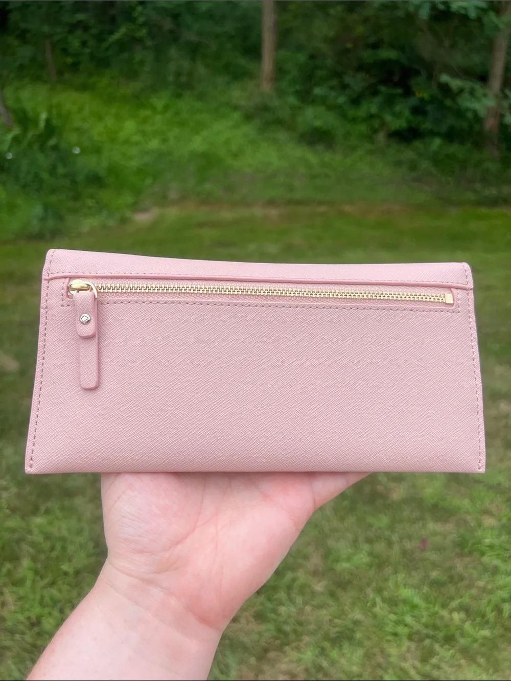 Kate Spade Heart It Harling Layered Hearts Red Pink Leather Folding Wallet